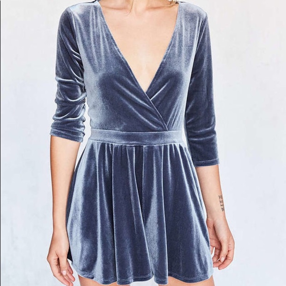 UO velvet romper